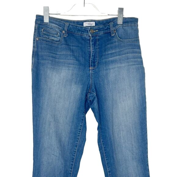 GREAT NORTHWEST INDIGO Skinny Jeans Mid Rise Medium Wash Stretch Denim Size 12 - Picture 2 of 8